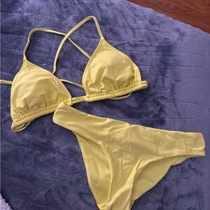 Yellow Bikini Set | M TOP AND L BOTTOM